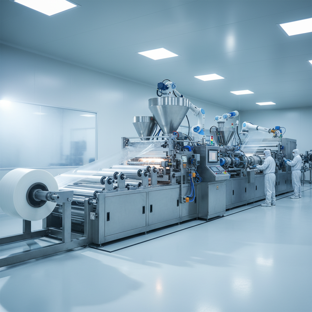 Maquinaria de extrusión de plástico industrial